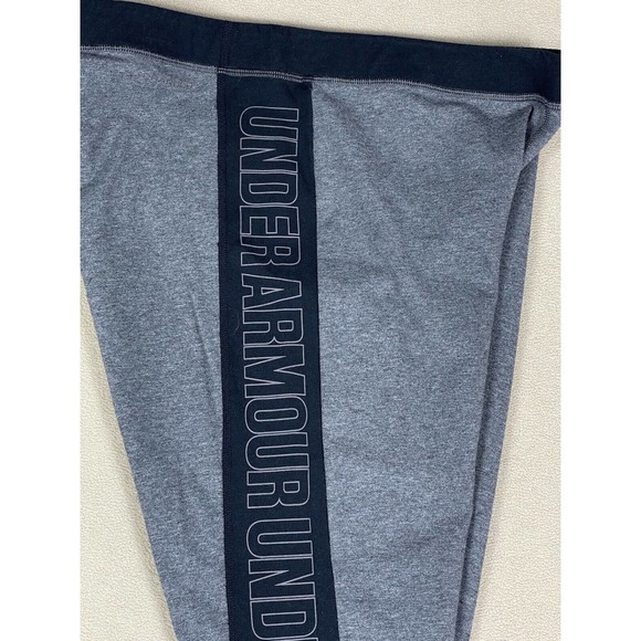 Under Armour Favorite Split Word Mark Leggings Womens XL Elastic Waist Gray - Picture 8 of 10